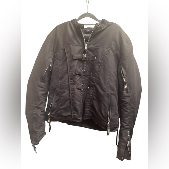 Xelement Women’s Motorcycle Advanced Gear Jacket Coat Zip Out Black SZ 2XL EUC - Picture 5 of 16